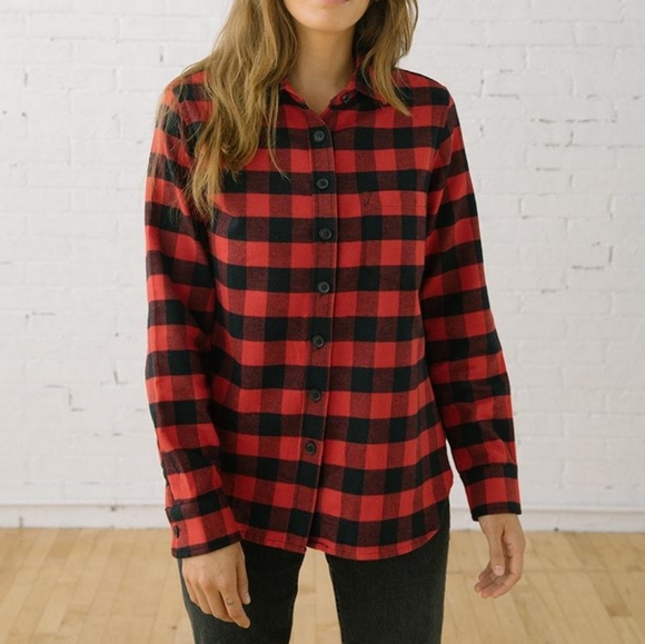 Tradlands Tops - Tradlands 111 Arapahoe Red Flannel Shirt